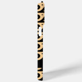 ギリシャの蛇行鍵、波の鍵、ブラウン、あなたの名前 Case-Mate iPhoneケース (裏面 / 右)