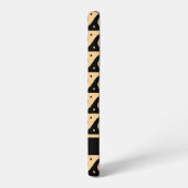 ギリシャの蛇行鍵、波の鍵、ブラウン、あなたの名前 SAMSUNG GALAXYケース (左側面)