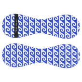 ギリシャの蛇行鍵、波の鍵、青、名前 ソフトボール (パネル)