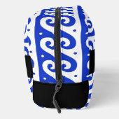 ギリシャの蛇行鍵、波の鍵、青、名前 ドップキット (右)