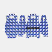 ギリシャの蛇行鍵、波の鍵、青、名前 フェイバーボックス (折り畳みなし)