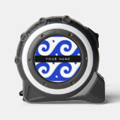 ギリシャの蛇行鍵、波の鍵、青、名前 メジャー (正面)