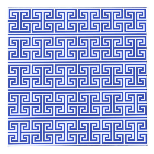 ギリシャの蛇行鍵Hブルー、お名前、パーソナライズ フォトキューブ (右)