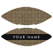 ギリシャの蛇行鍵H Brown、お名前、パーソナライズ アメリカンフットボール (パネル)