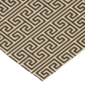 ギリシャの蛇行鍵H Brown、お名前、パーソナライズ テーブルクロス (アングル)