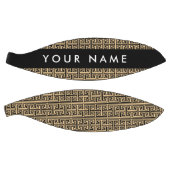 ギリシャの蛇行鍵H Brown、お名前、パーソナライズ バスケットボール (パネル)