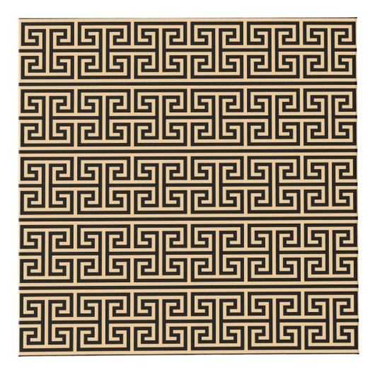 ギリシャの蛇行鍵H Brown、お名前、パーソナライズ フォトキューブ (右)