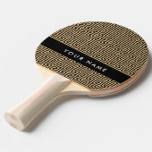 ギリシャの蛇行鍵H Brown、お名前、パーソナライズ 卓球ラケット (正面アングル)