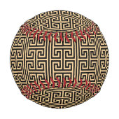 ギリシャの蛇行鍵H Brown、お名前、パーソナライズ 野球ボール (正面)