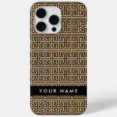 ギリシャの蛇行鍵H Brown、お名前、パーソナライズ Case-Mate iPhoneケース (裏面)