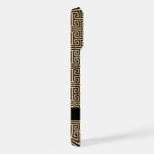 ギリシャの蛇行鍵H Brown、お名前、パーソナライズ iPhoneケース (右側面)