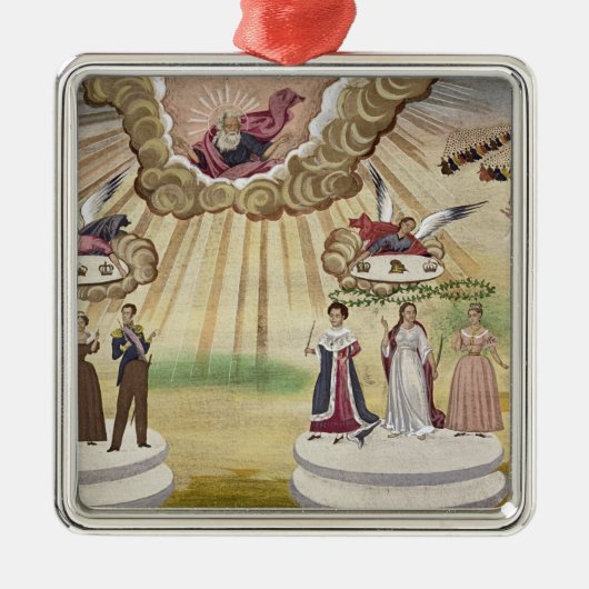 ギリシャの解放のための神への祈りの言葉、 メタルオーナメント (正面)