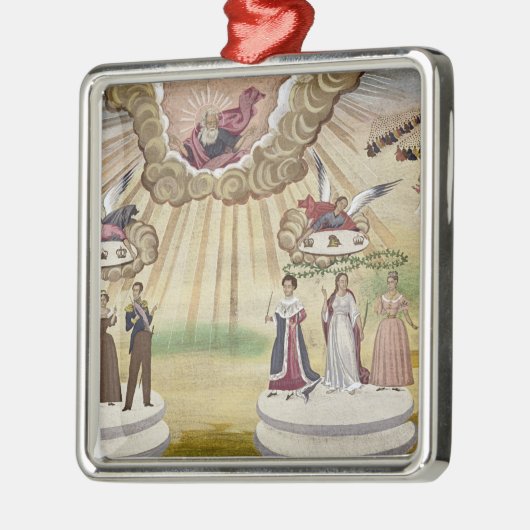 ギリシャの解放のための神への祈りの言葉、 メタルオーナメント (左)