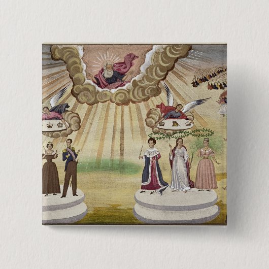 ギリシャの解放のための神への祈りの言葉、 缶バッジ (正面)