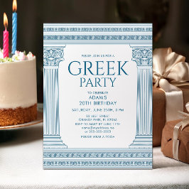 ギリシャの誕生日パーティー ポストカード