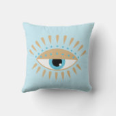 ギリシャの邪悪なアイブルー クッション (裏面)