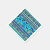 ギリシャの邪悪な目とギリシャの鍵オーナメント スタンダードカクテルナプキン (角)