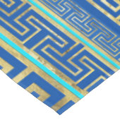 ギリシャの邪悪な目とギリシャの鍵オーナメント テーブルクロス (アングル)