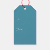 ギリシャの邪悪な目の赤い睫毛 ギフトタグ (裏面)