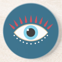 ギリシャの邪悪な目の赤い睫毛