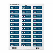 ギリシャの邪悪な目の赤い睫毛 ラベル (フルシート)