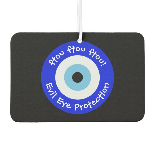 ギリシャの邪悪な目 カーエアーフレッシュナー (正面)