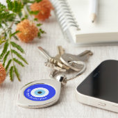 ギリシャの邪悪な目 キーホルダー (側面)