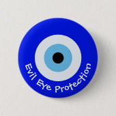 ギリシャの邪悪な目 缶バッジ (正面)