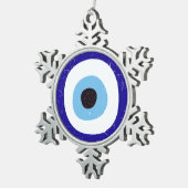 ギリシャの邪眼 スノーフレークピューターオーナメント (右)