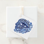 ギリシャの鍵と抽象的なギリシャの邪眼 フェイバータグ (インサイチュ)