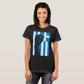 ギリシャの鍵模様 ギリシャ人の誇り OPA Hellas ギリシャ ギリシャの国旗 Tシャツ (正面フル)