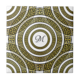 ギリシャの鍵Meander in Geometric Symmetry Artdeco タイル