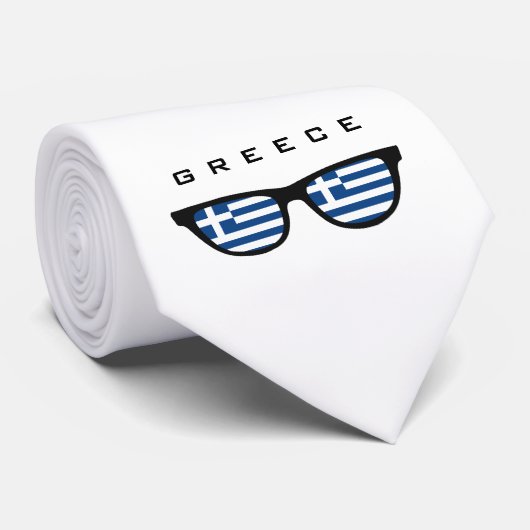 ギリシャの陰カスタムな文字及び色のタイ ネクタイ (ロール)