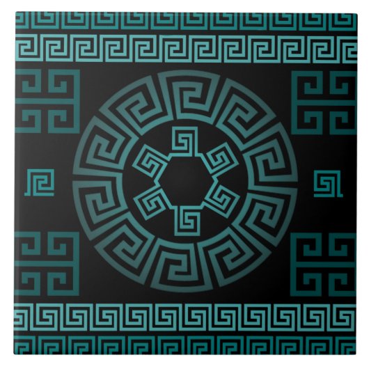 ギリシャの陶磁器タイル タイル (正面)