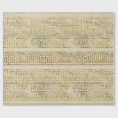 ギリシャの雷文パターン-ギリシャ人の鍵のオーナメント ラッピングペーパー (フラット)