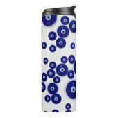 ギリシャの青いガラス悪のまなざしのお守り タンブラー (回転左)