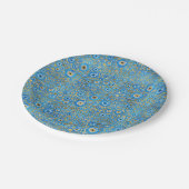 ギリシャの青いガラス悪のまなざしのお守り ペーパープレート (アングル)