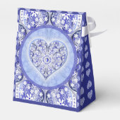 ギリシャの青いレースセラミック フェイバーボックス (裏面サイド)