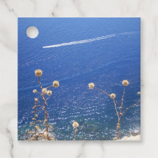 ギリシャの青い海 フェイバータグ (正面)