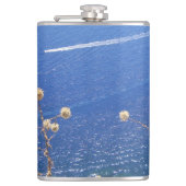 ギリシャの青い海 フラスク (正面)