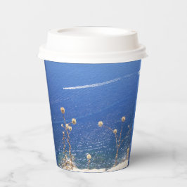 ギリシャの青い海 紙コップ