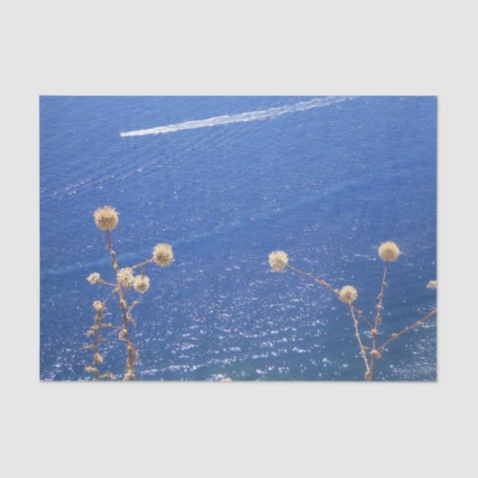 ギリシャの青い海 薄葉紙 (正面)