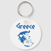 ギリシャの青と白の地図 キーホルダー (裏面)