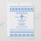 ギリシャの青と白 招待状 (正面)