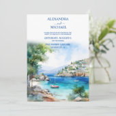 ギリシャの風景サントリ結婚ーニ 招待状 (スタンド正面)