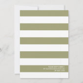 ギリシャの食べ物試食婚約パーティセージ招待状 招待状 (裏面)