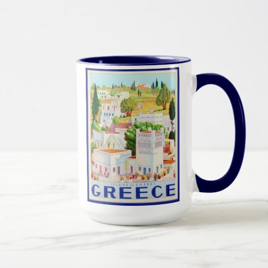 ギリシャの8つのマグのアンドロスギリシャセット マグカップ (右)