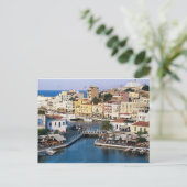 ギリシャのAgios Nikolaos Crete ポストカード (スタンド正面)