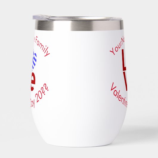 ギリシャのLOVEハート国旗パーソナライズされた赤 (右面)