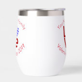 ギリシャのLOVEハート国旗パーソナライズされた赤 (左面)